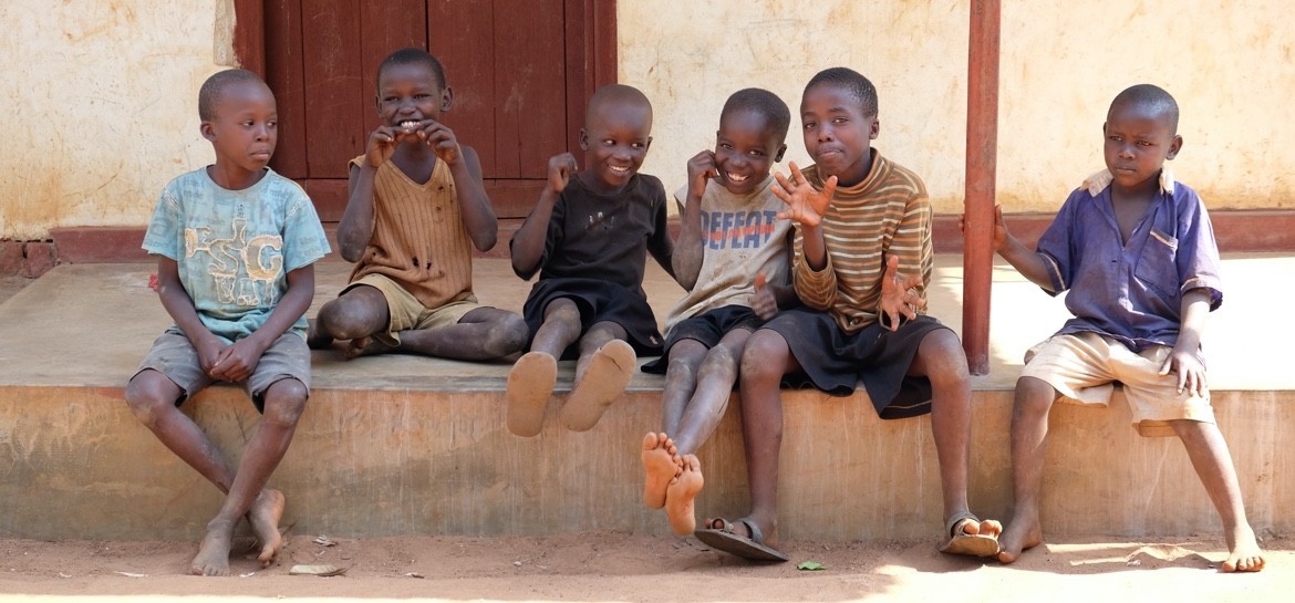 Children in rural Uganda